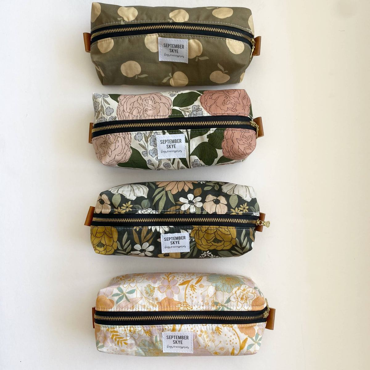 Boho Floral Reverie Boxy Pencil Pouch