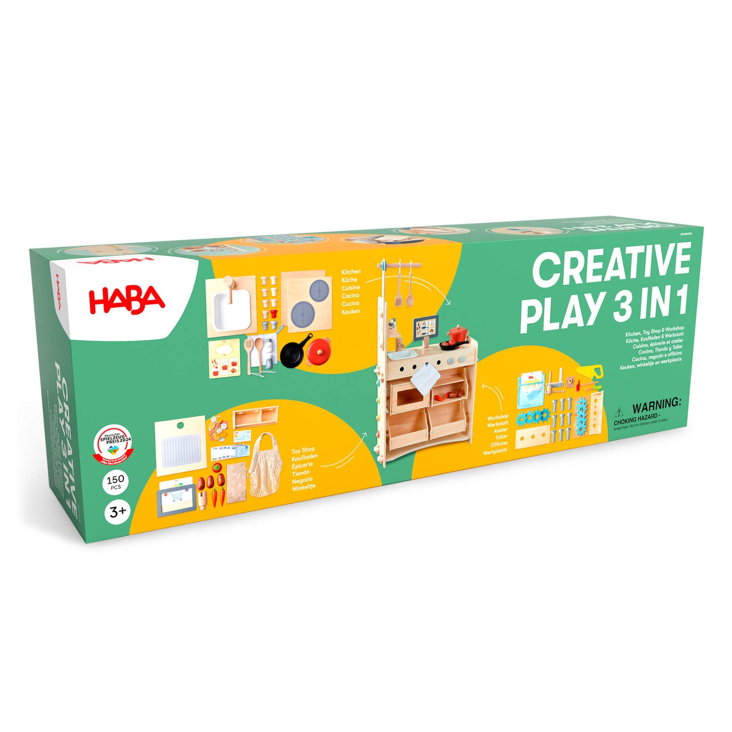 Creative Play 3-in-1 – Play Kitchen, Store & Workshop for Imaginative Kids
