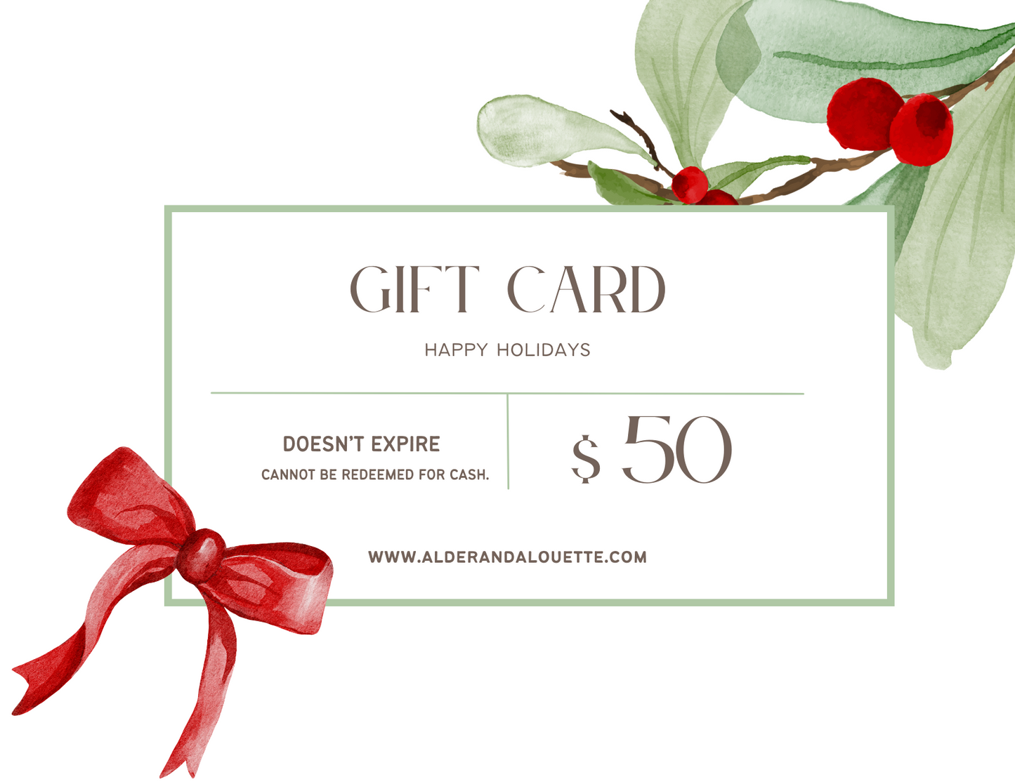 Gift Card | Give the Gift to Choose - Alder & Alouette