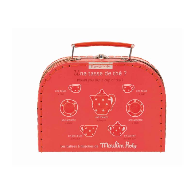 Ceramic Tea Party Set in Suitcase for Children
