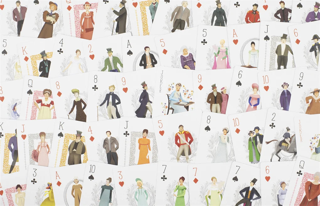 Jane Austen Playing Cards | Jane Austen Gift - Alder & Alouette