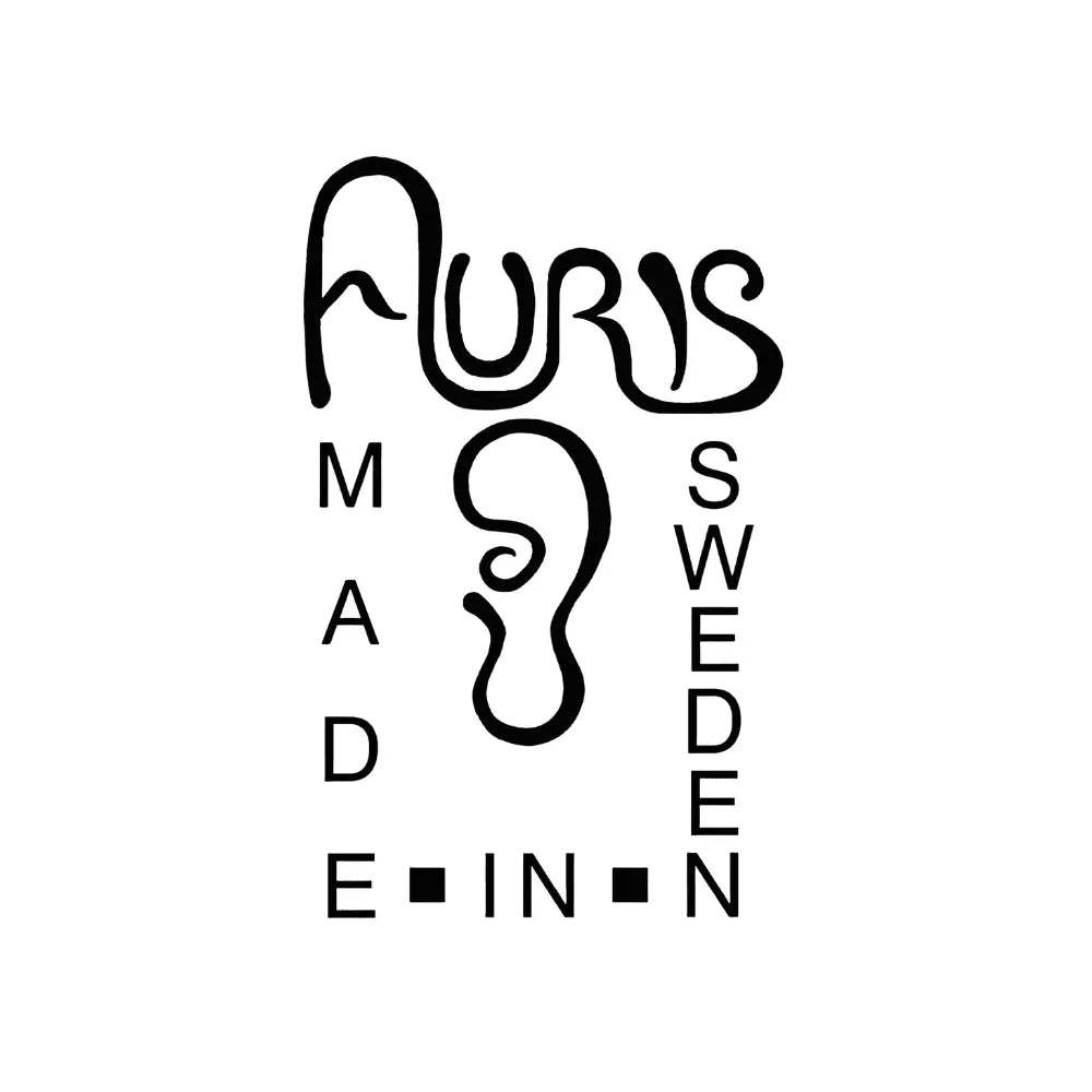 Logo with 'Nuris' and 'Made in Sweden' text on a white background