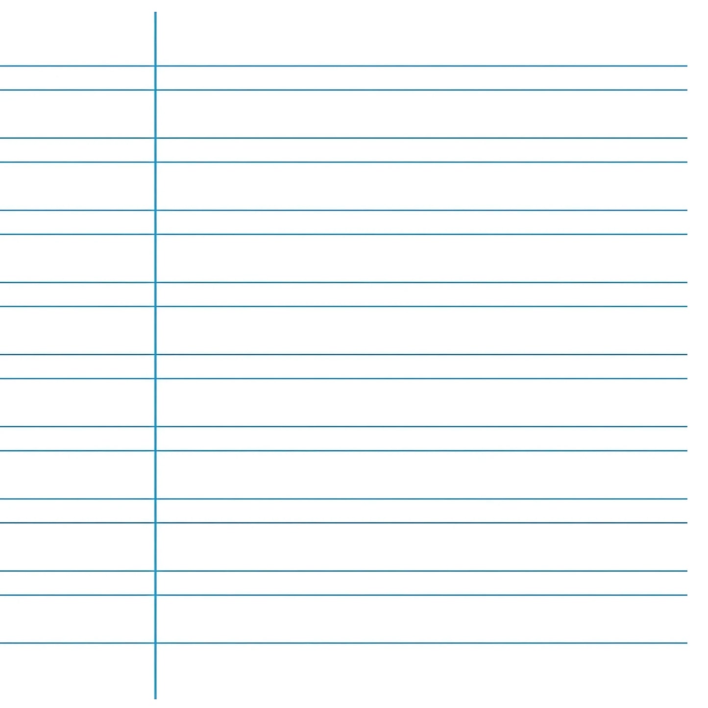 Woodless Loose Leaf Notebook Paper, College Rule - Alder & Alouette