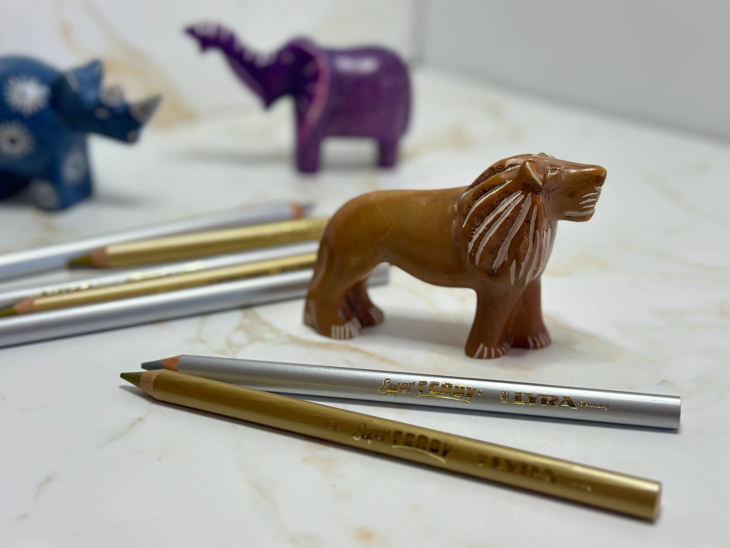 Lyra Super Ferby Metallic Colored Pencils – Gold & Silver Set of 2