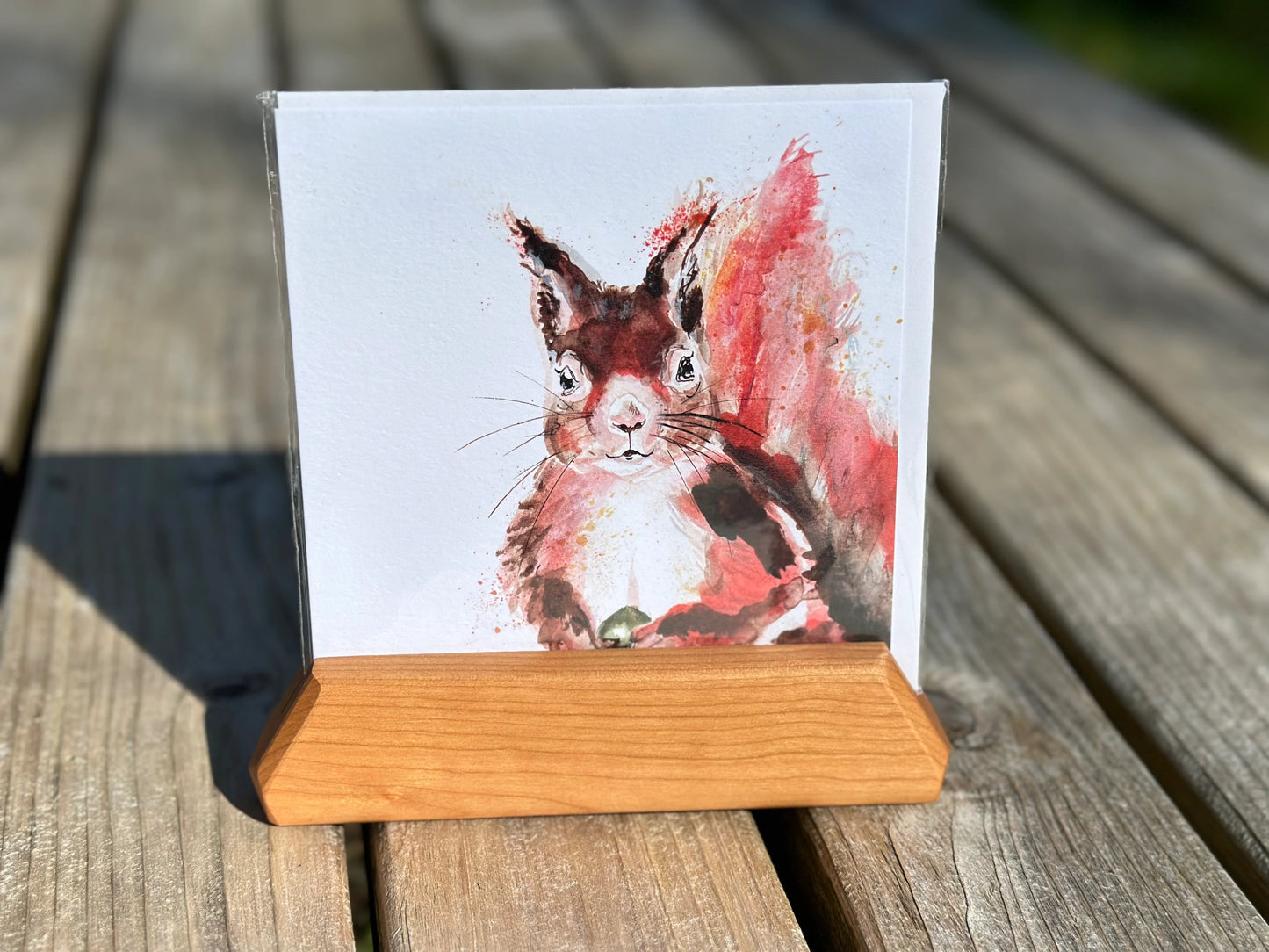 Kate Moby's Inky Squirrel Blank Greeting Card - Alder & Alouette