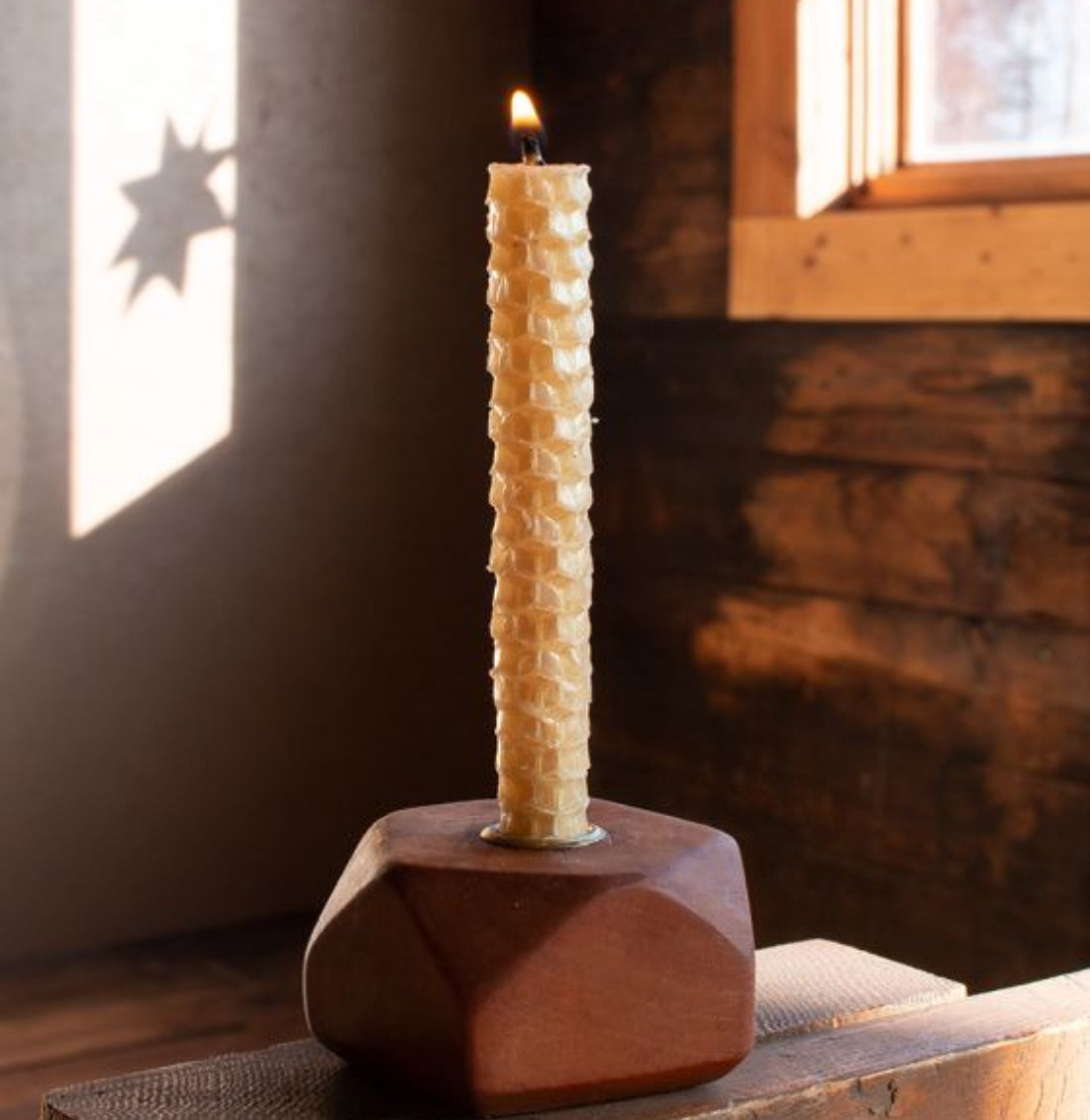 Elegant Cherrywood Candle Holder - Alder & Alouette