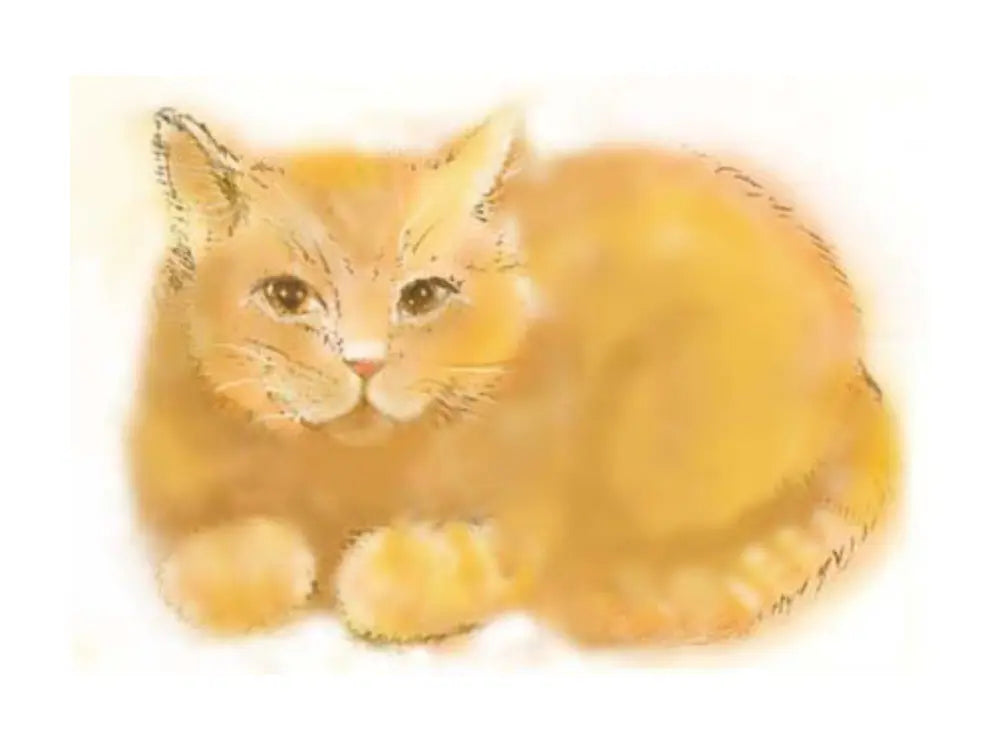 Applesauce the Cat Art Notecard by Sieglinde De Francesca