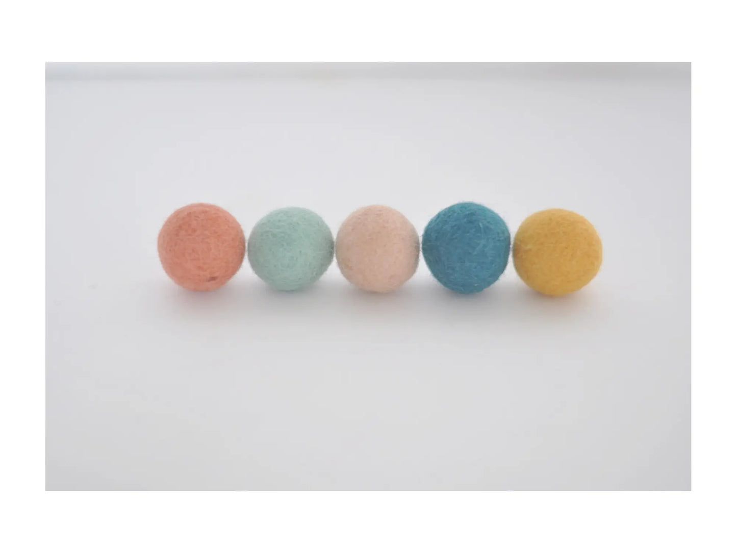 Boho Farm Felt Wool Balls for Crafts & Seasonal Decor