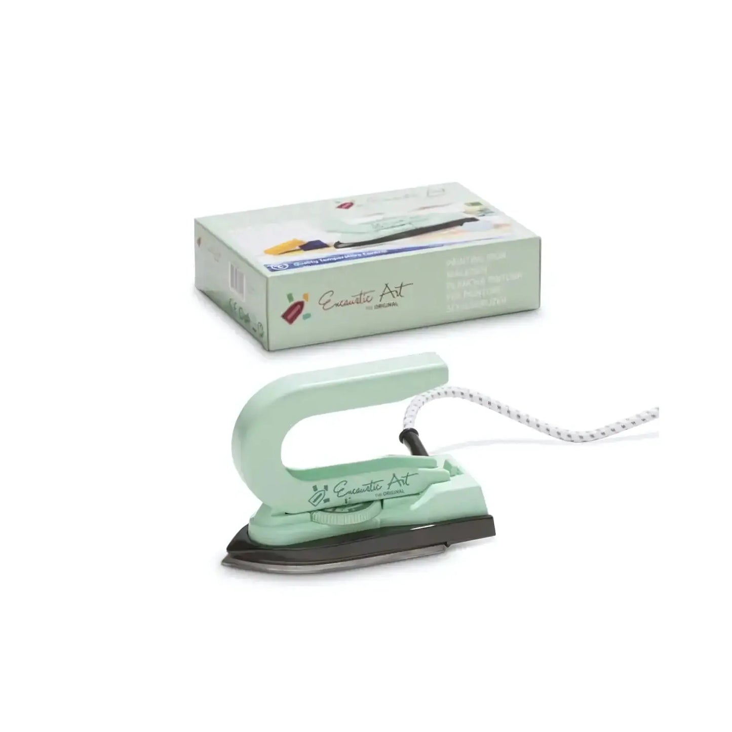 Encaustic Art Painting Iron for Wax Art with box on white background