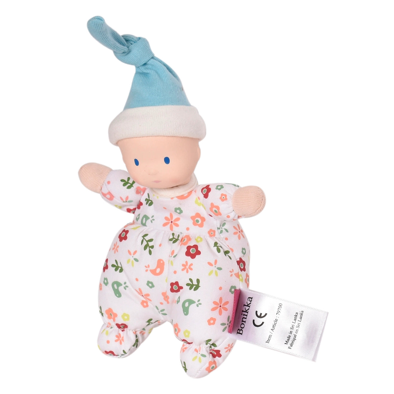 First Baby Doll – Fair Skin in Floral | Organic Cotton & Rubber