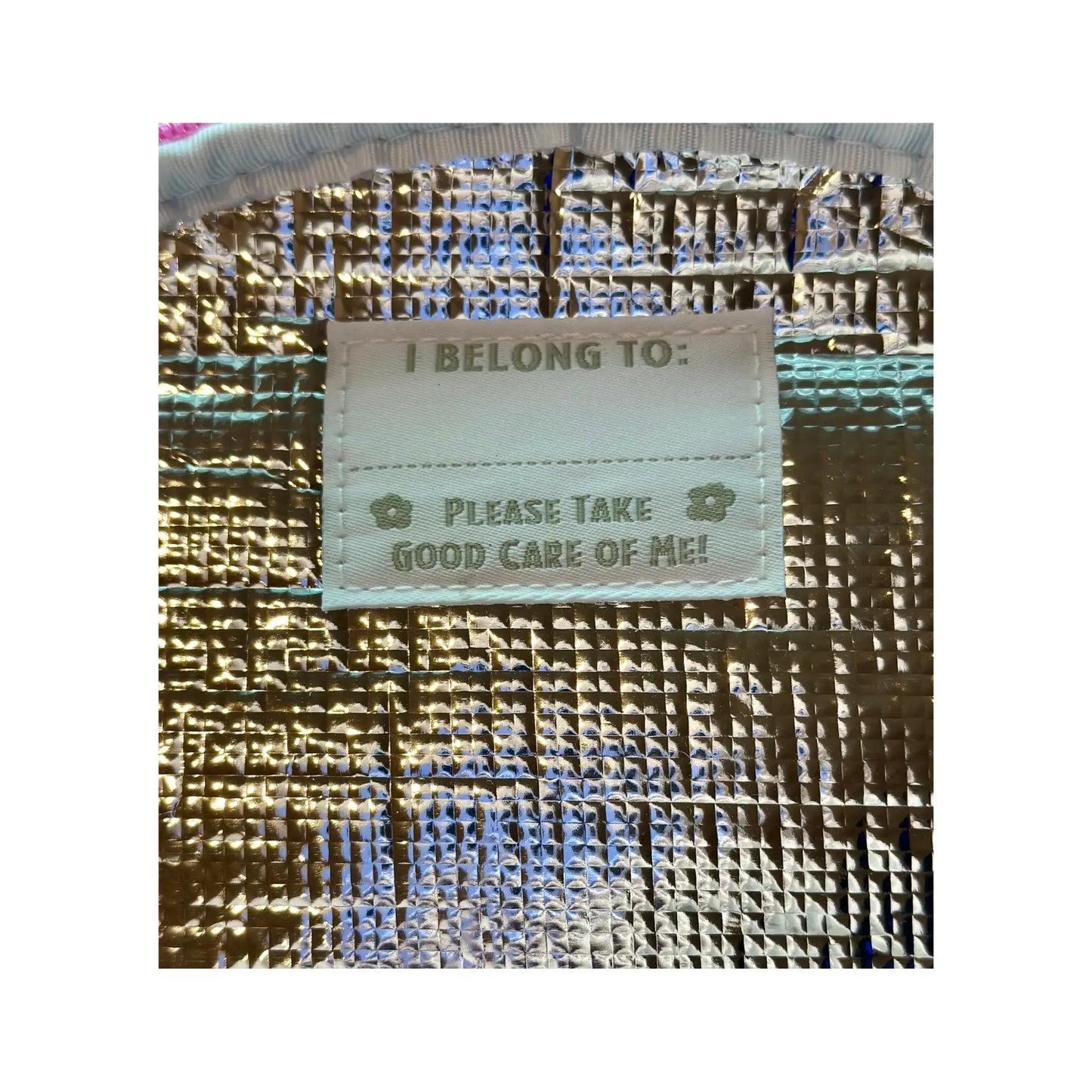 Insulated Kids Lunch Bag – Whimsical Bunny Tea Time Bag with Detachable Strap