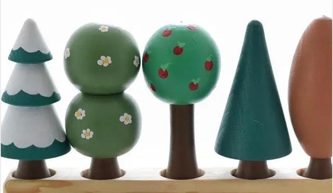 Wooden Toys | All Seasons Wooden Play Tree Set - Alder & Alouette