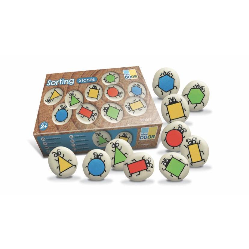 Color Sorting Stones by Yellow Door - Alder & Alouette