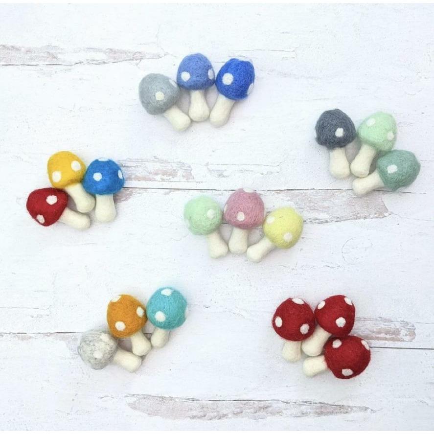 Wool Mushroom for Pretend Play - Alder & Alouette