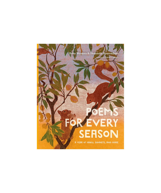 Poems for Every Season children's nature poetry book cover with two squirrels in a tree