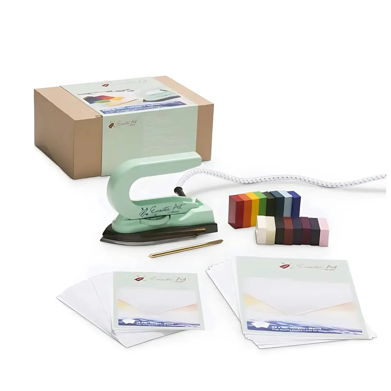 Encaustic Art Starter Set Bundle iron, wax, paper, stylus
