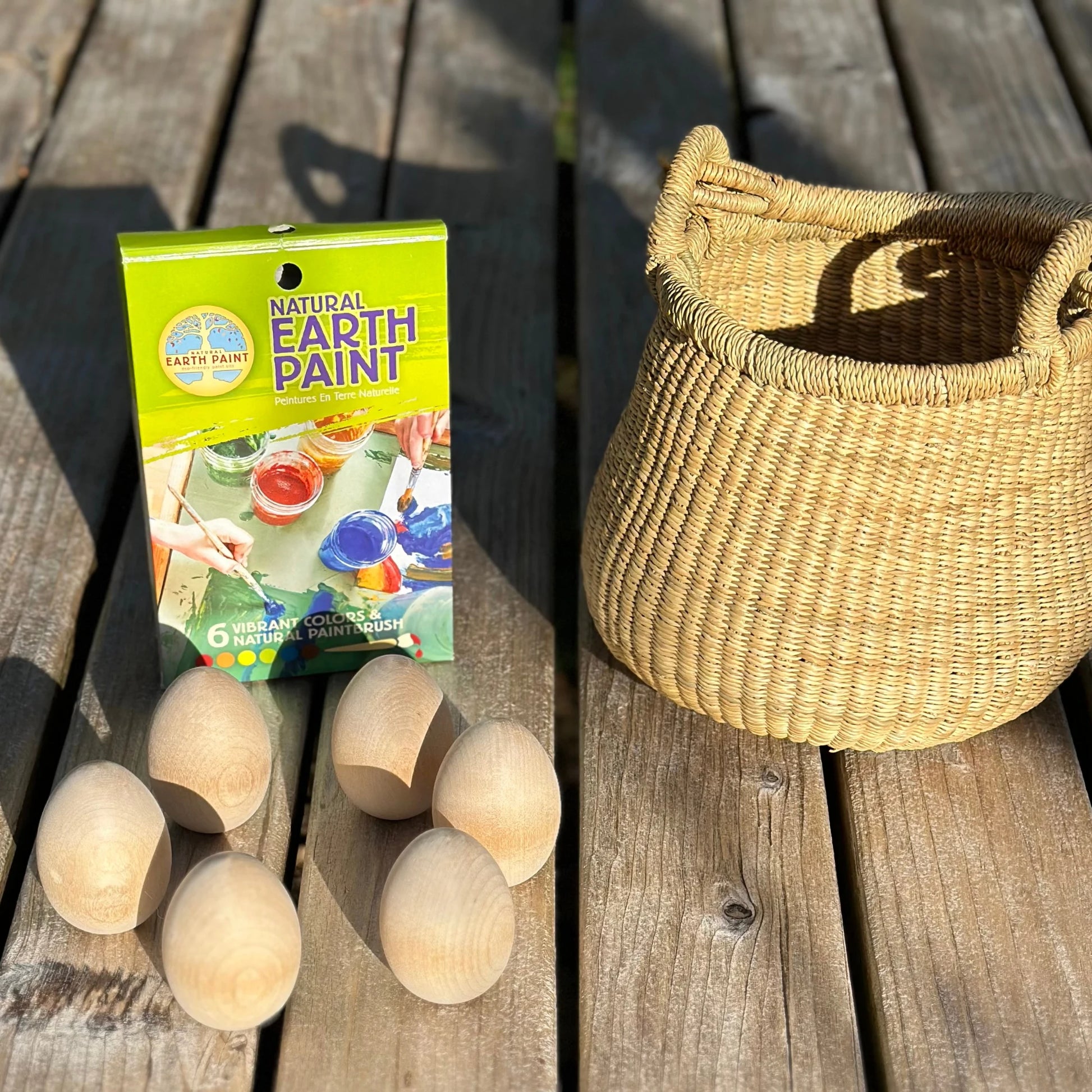 Wooden Egg Painting Kit Easter Craft - Alder & Alouette