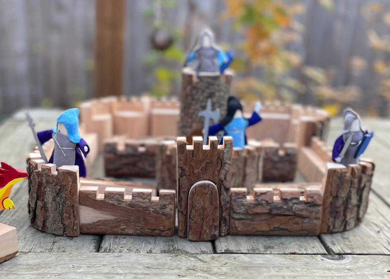 Magic Wood Castle Blocks, Castle Tree Blocks - Alder & Alouette