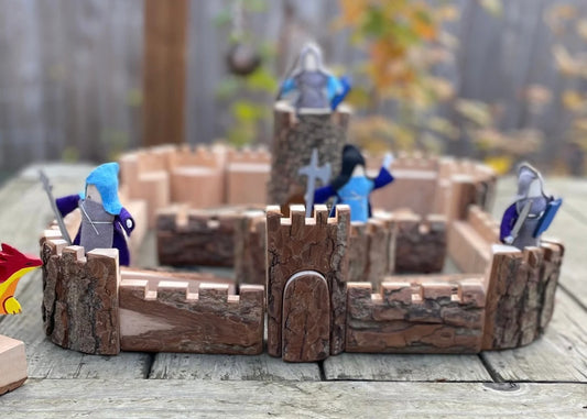 Magic Wood Castle Blocks, Castle Tree Blocks - Alder & Alouette