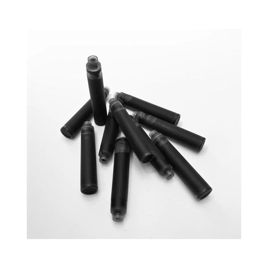 Ten Greenfield Ink Cartridge Refills in a scattered pile on white background