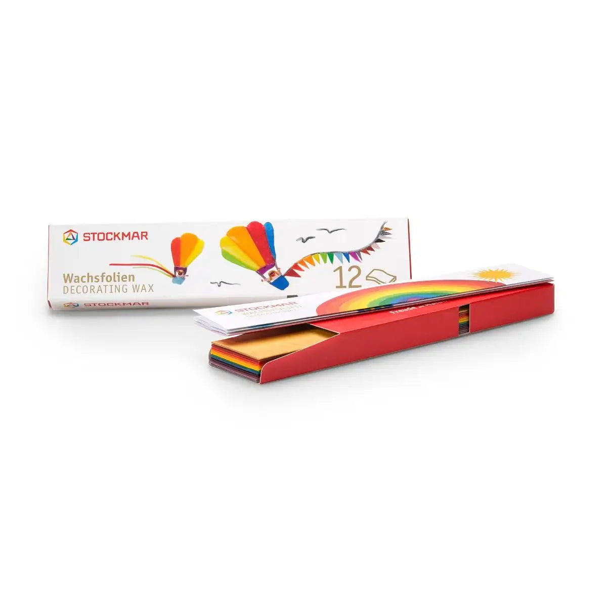 Stockmar decorating wax set with packaging on a white background