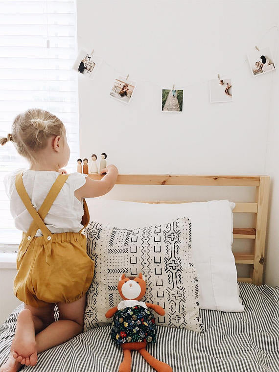 The Organic Family Wooden Peg Doll Set by Goose Grease