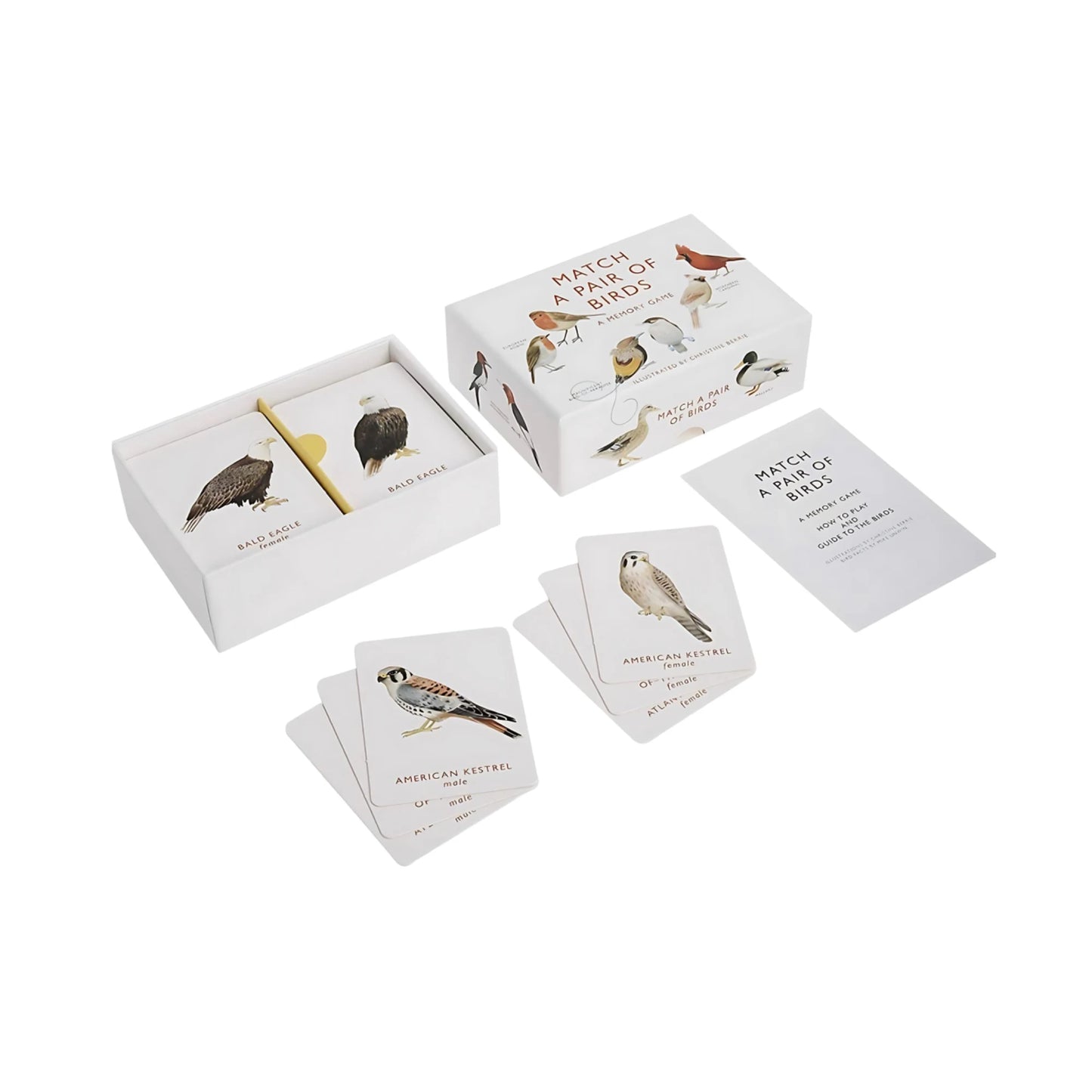 Match A Pair of Birds box cover, cards inside box and cards outside box