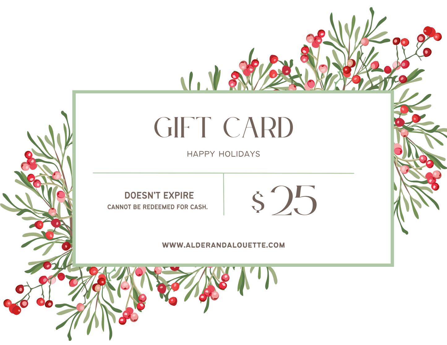 Gift Card | Give the Gift to Choose - Alder & Alouette
