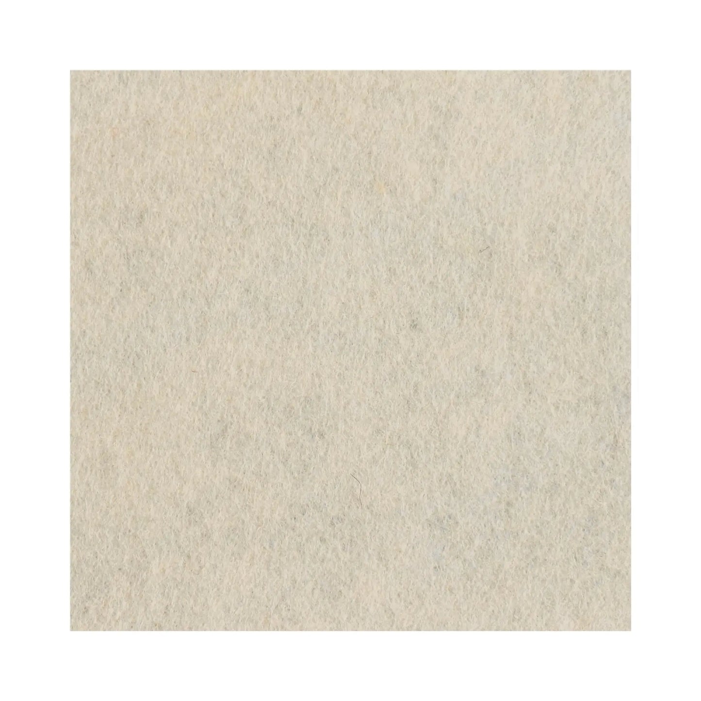 Natural White Color Swatch for Large Wool Felt Fabric in Whole and Half 