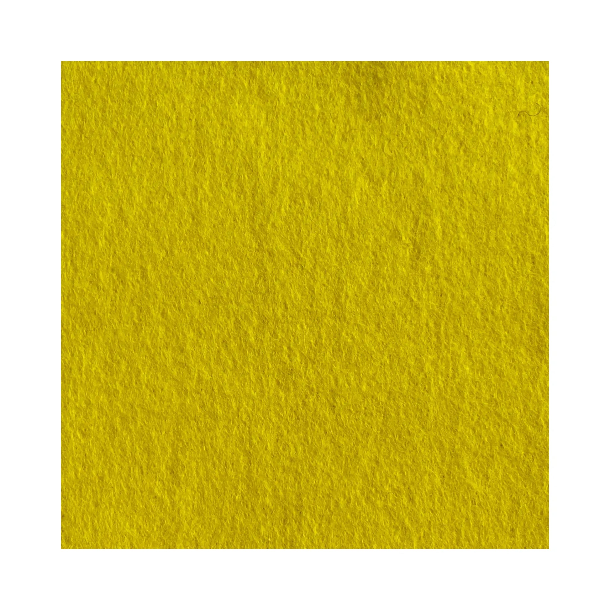 Lemon Yellow Color Swatch for Large Wool Felt Fabric in Whole and Half 