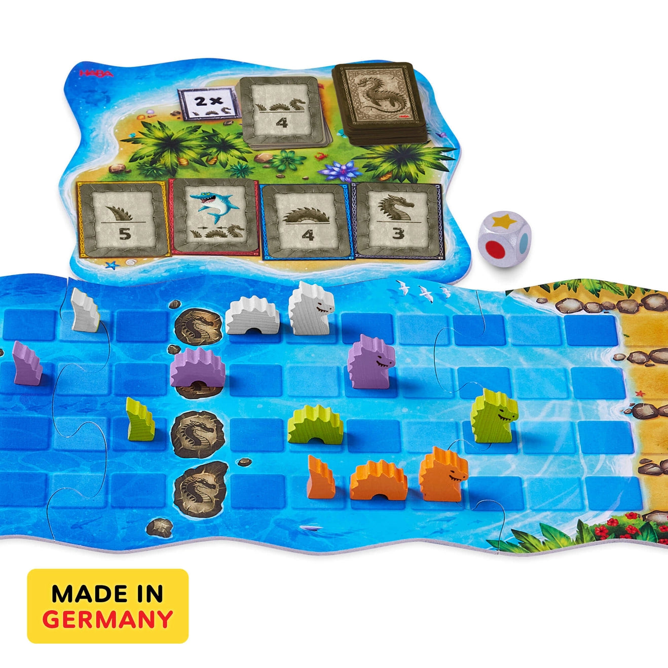 Water Dragons Kids Dice Game by HABA - Alder & Alouette