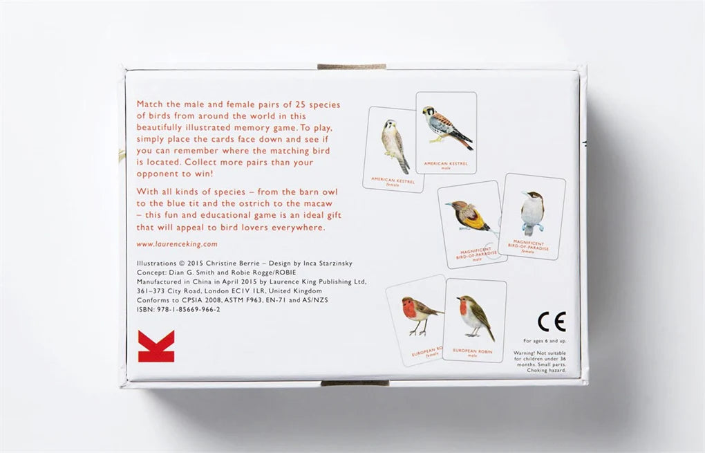 Match A Pair of Birds back of box on white background