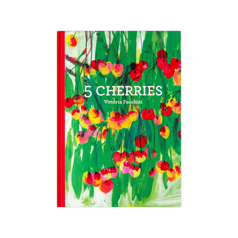 Book cover with cherry design and '5 Cherries' text on a white background