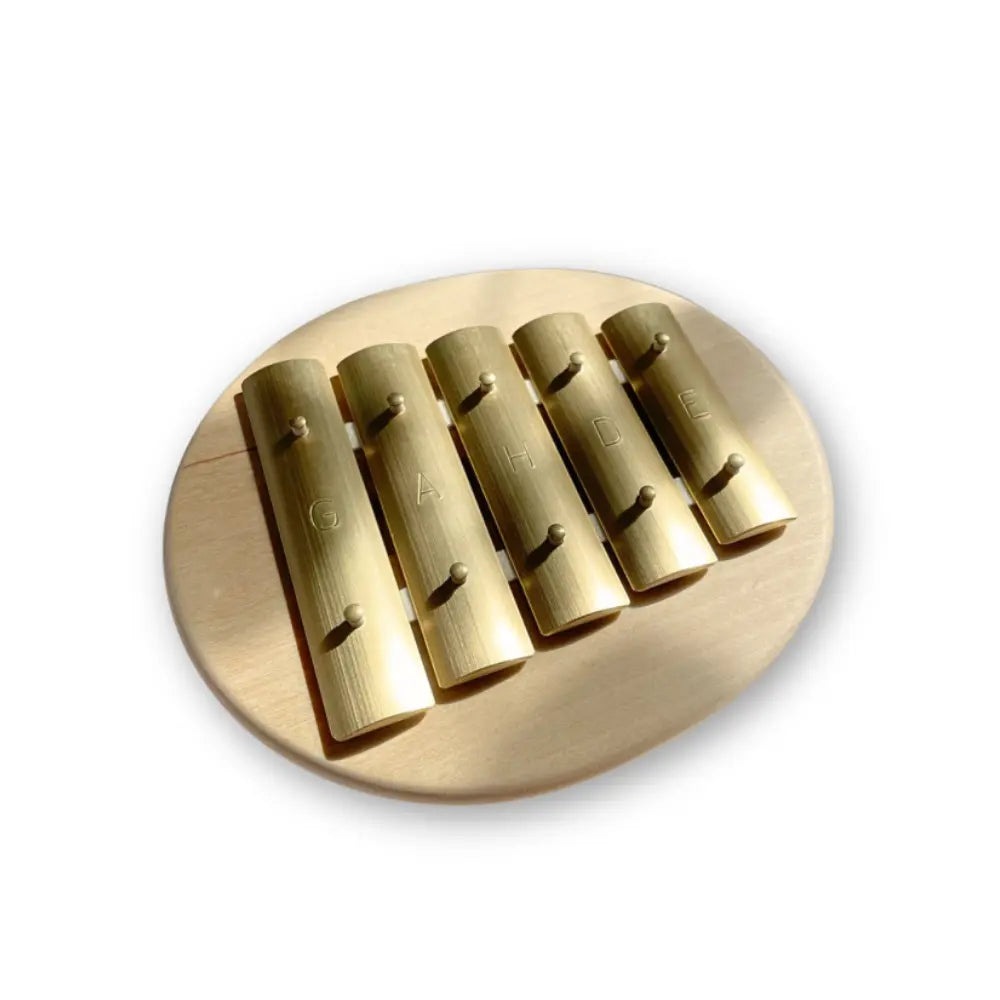 Junior Auris Pentatonic Glockenspiel for Kids with wooden base and brass bars