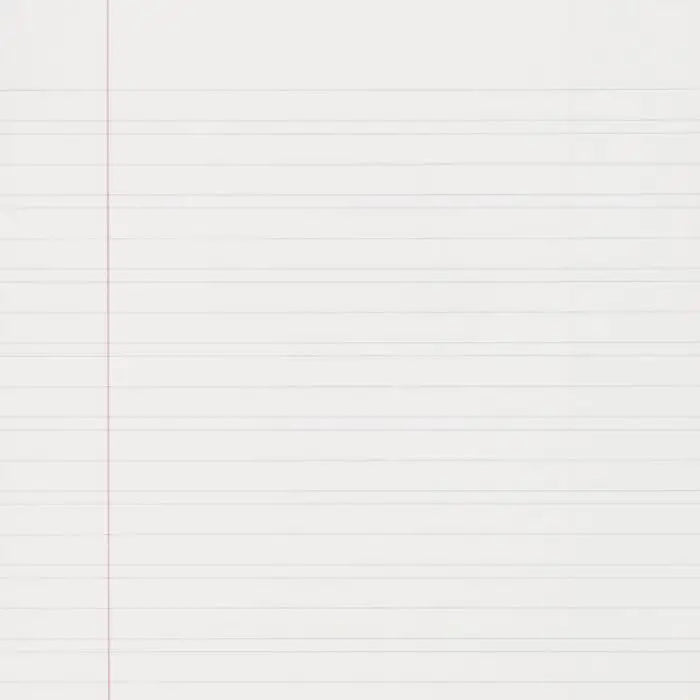 Page detail from the A5 6-3-6 Narrow Ruled Exercise Booklet showing narrow writing lines and margin guide.