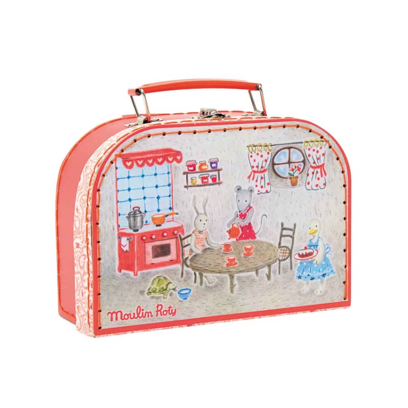 Ceramic Tea Party Set in Suitcase for Children