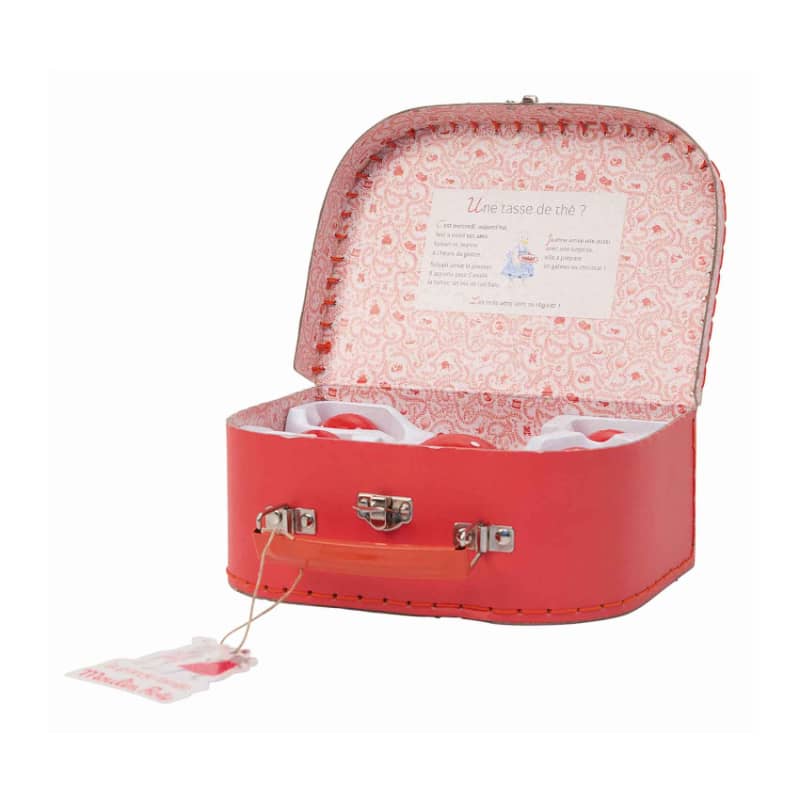 Ceramic Tea Party Set in Suitcase for Children