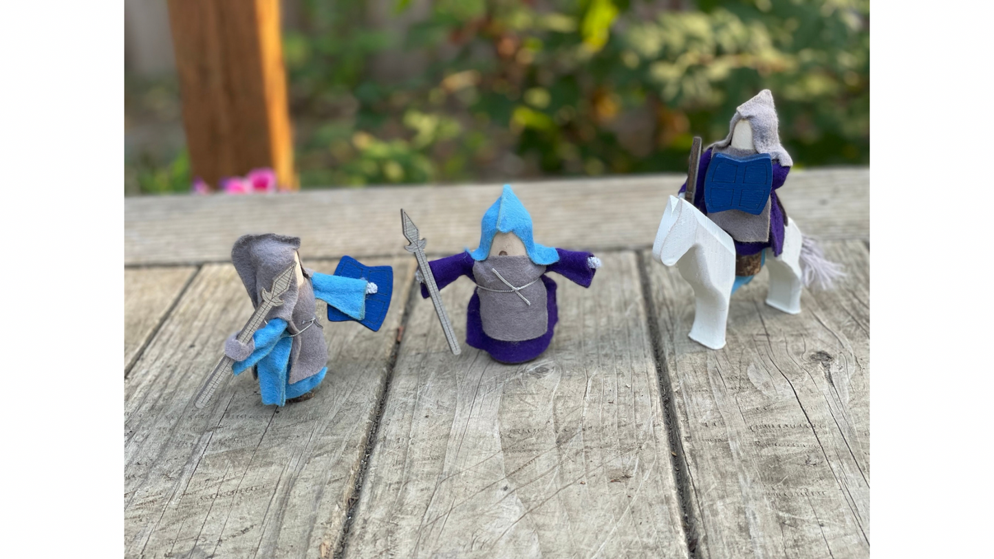 Magic Wood Castle Blocks, Castle Tree Blocks - Alder & Alouette