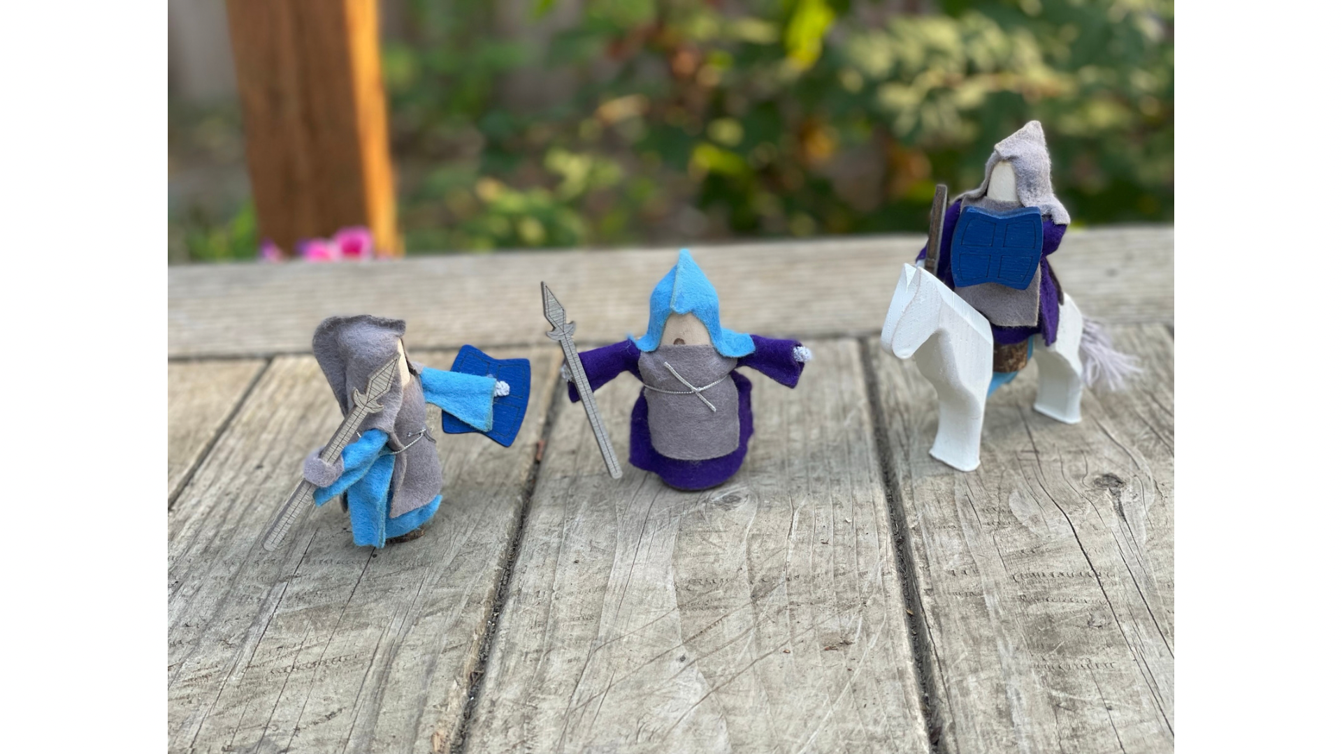 Magic Wood Castle Blocks, Castle Tree Blocks - Alder & Alouette