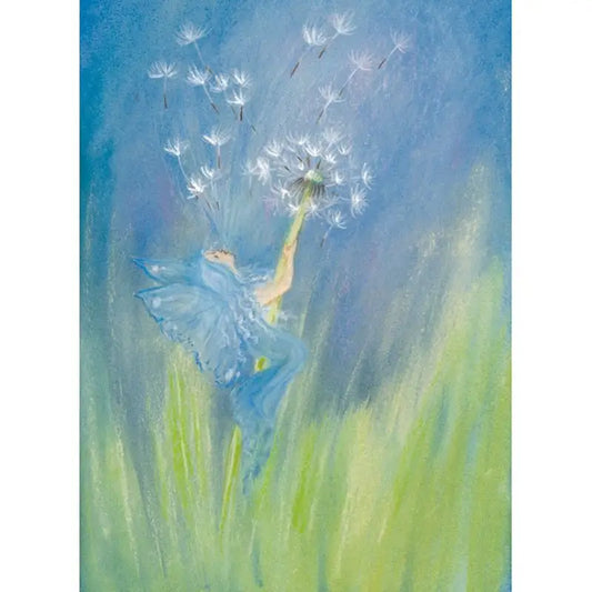 Marjan van Zeyl Postcards, Fairy Blowing Dandelion  - Alder & Alouette
