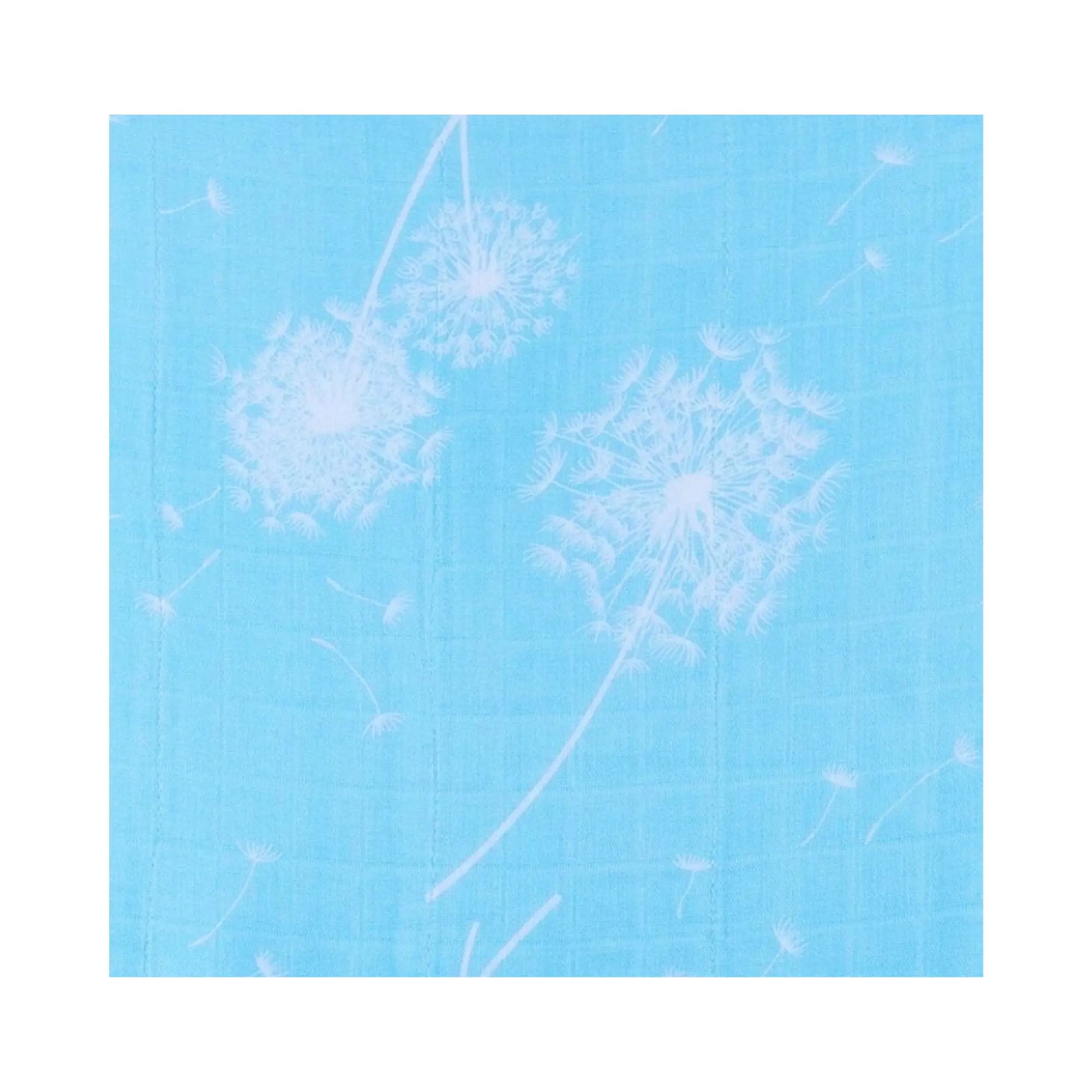 Baby Blanket Swaddle, Turquoise & White Swaddle - Alder & Alouette