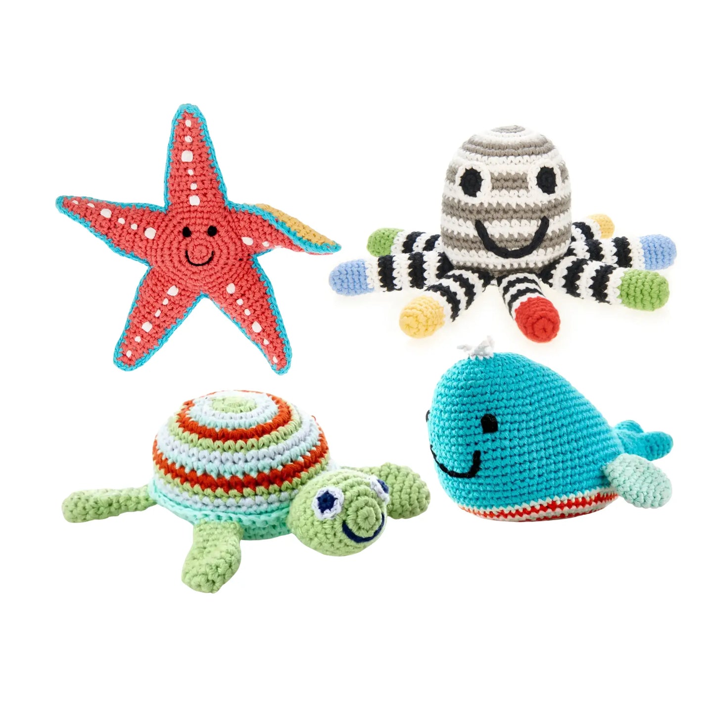 Octopus Baby Rattle – Soft Knit Cotton Toy | Alder & Alouette