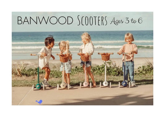 Banwood Three Wheel Scooter, Kids 3-6 yrs - Alder & Alouette