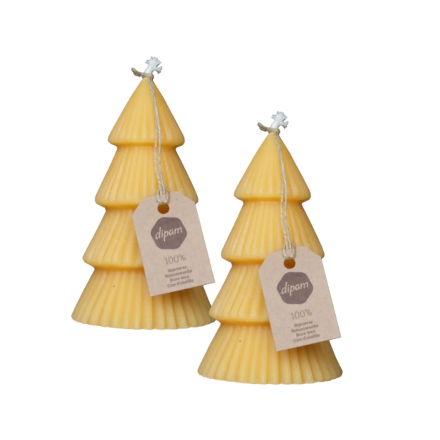 Dipam Christmas Tree Candle – 100% Beeswax
