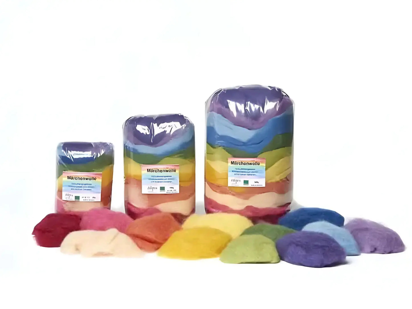 Filges Bioland Plant-Dyed Wool in three sizes on white background