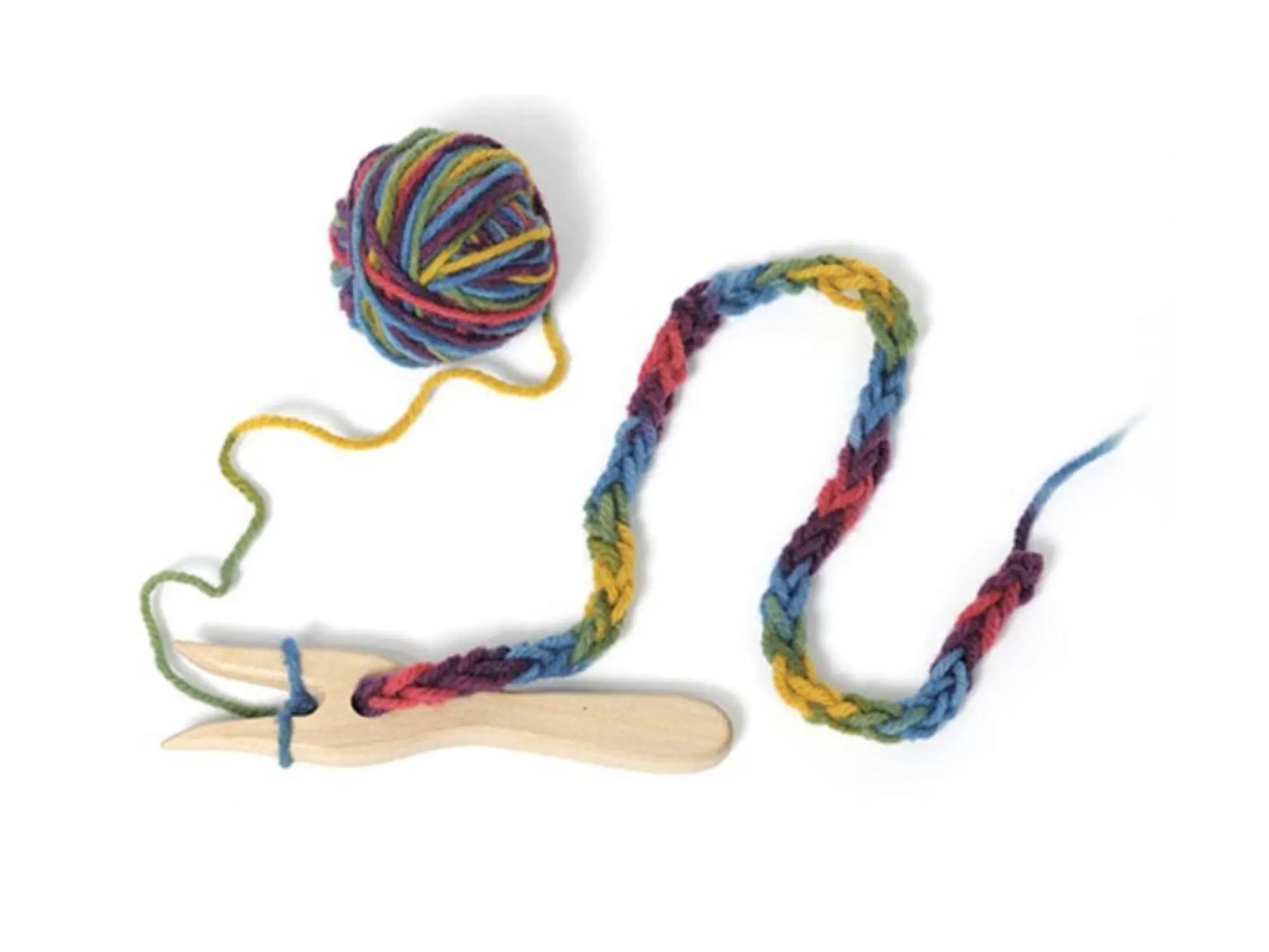 Craft for Children - Knitting Fork+Plant Dyed Yarn - Alder & Alouette