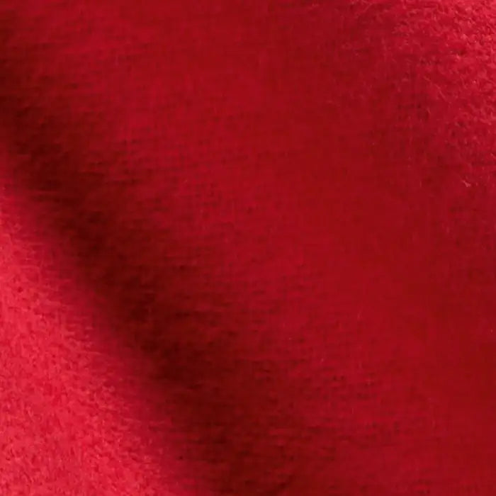 Carmine Red Organic Cotton Flannel color swatch for dollmaking and crafts