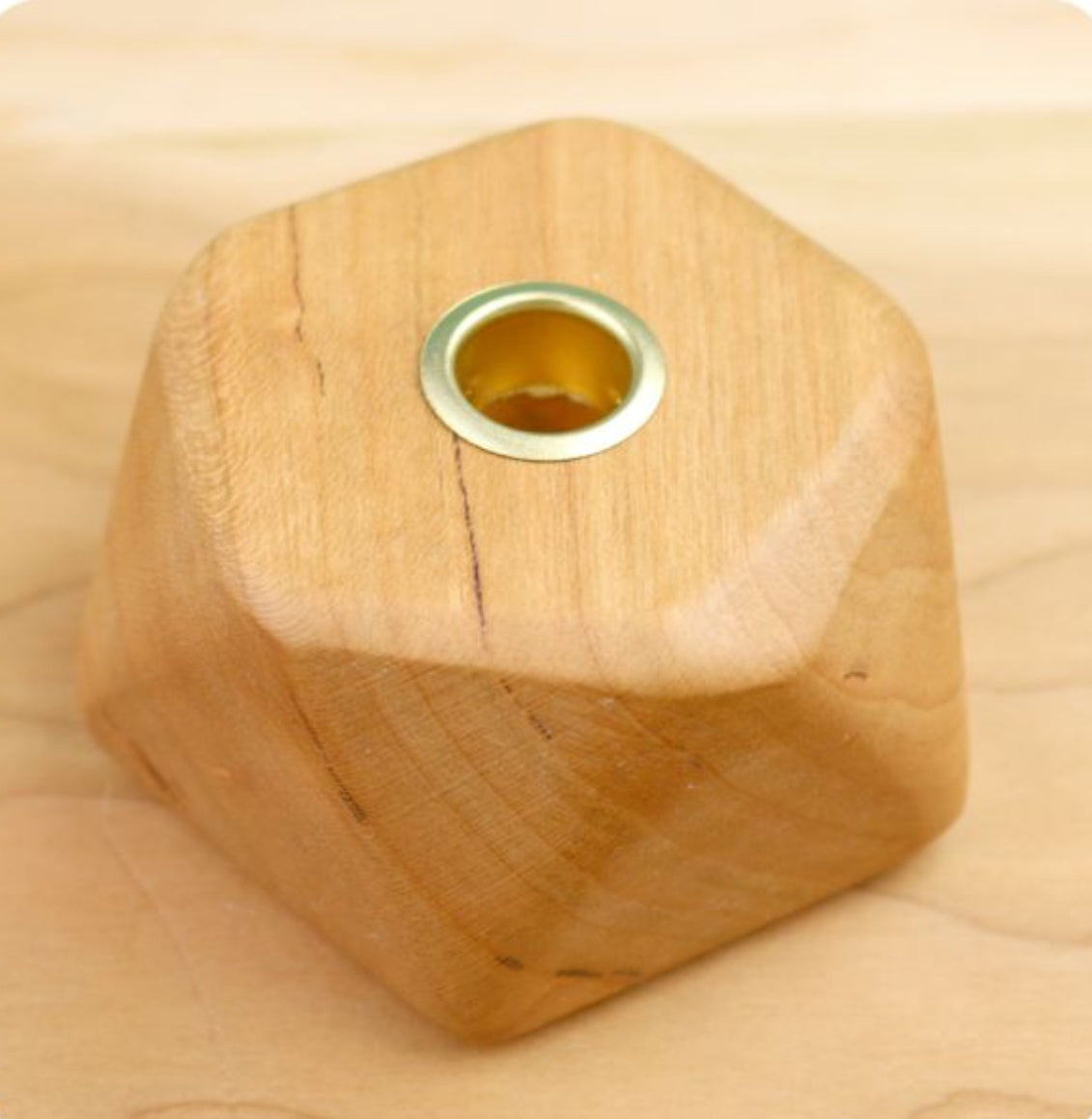 Elegant Cherrywood Candle Holder - Alder & Alouette
