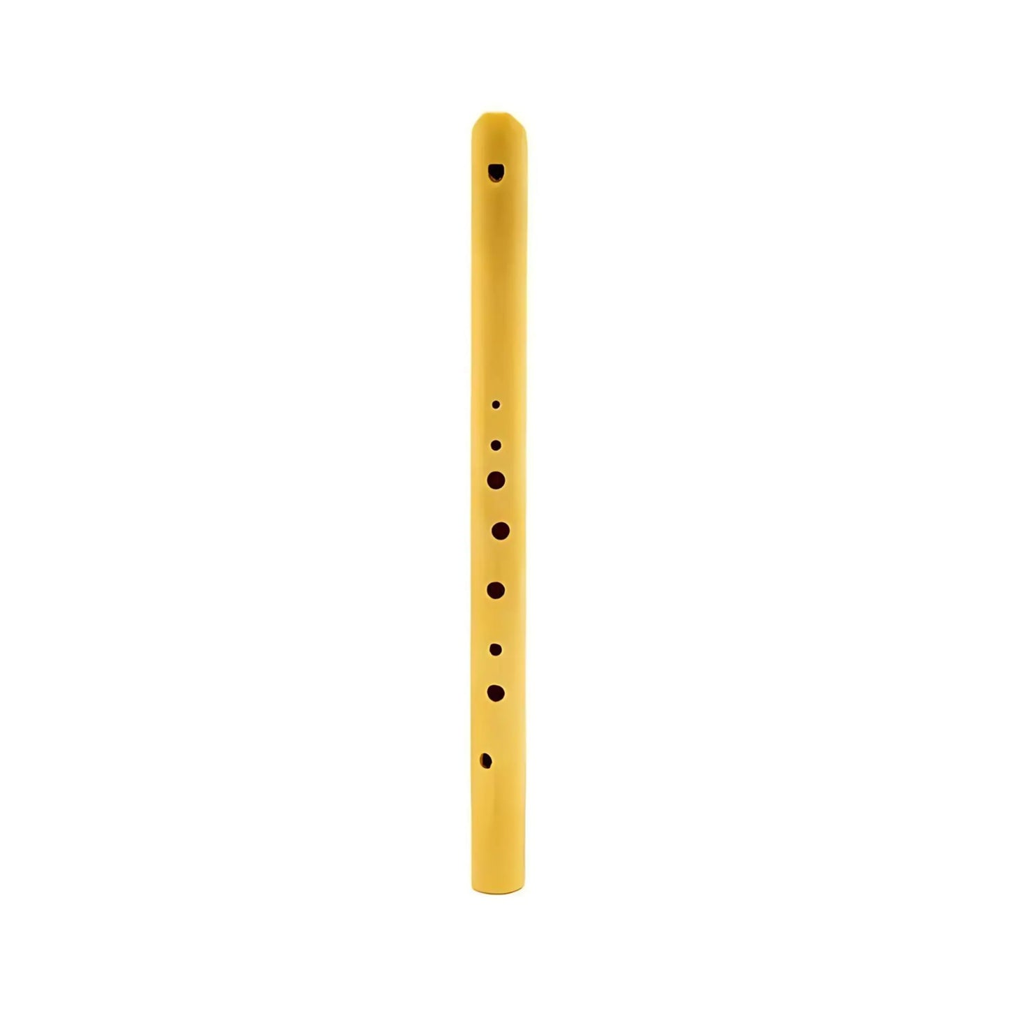 Maple Wood Choroi diatonic flute with holes on a white background