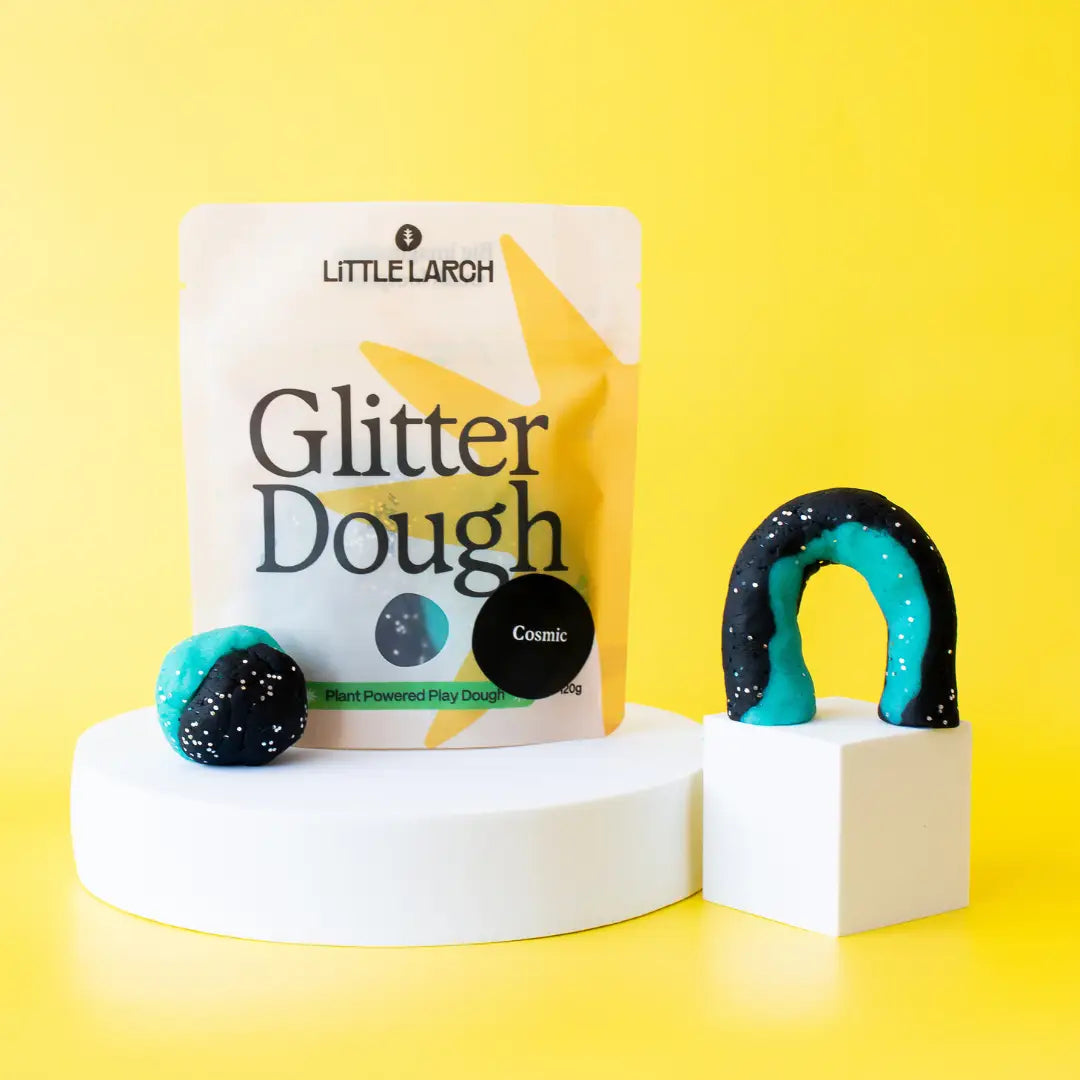 Natural Play Dough - Cosmic Glitter Dough - Alder & Alouette